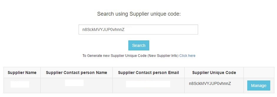 Suppliers Data Management User Guide